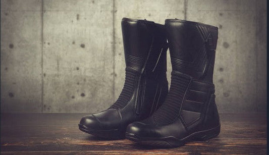 Mens Motorcycle Boots With Side Zipper