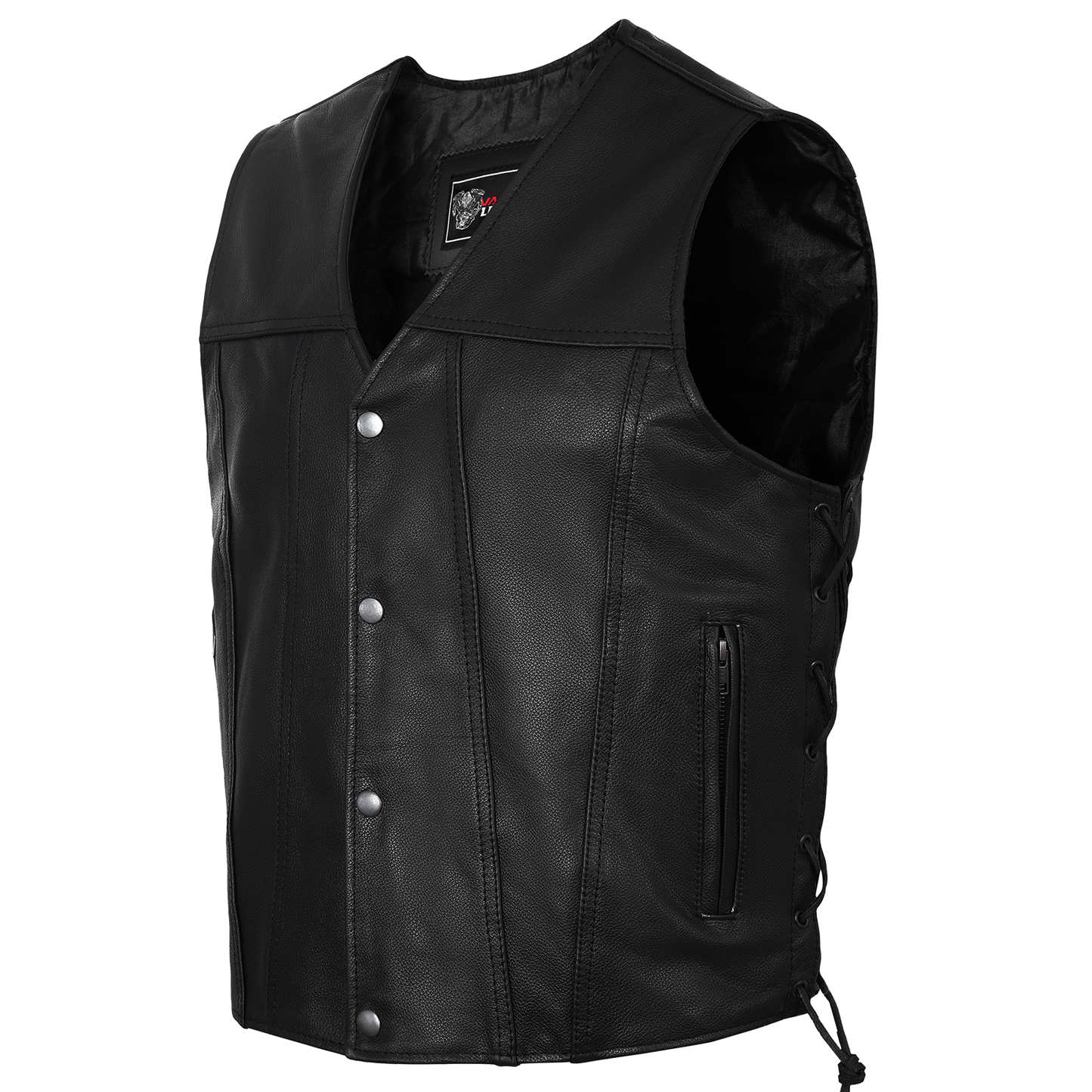 VL915 Men's Premium Ten Pocket Leather Vest