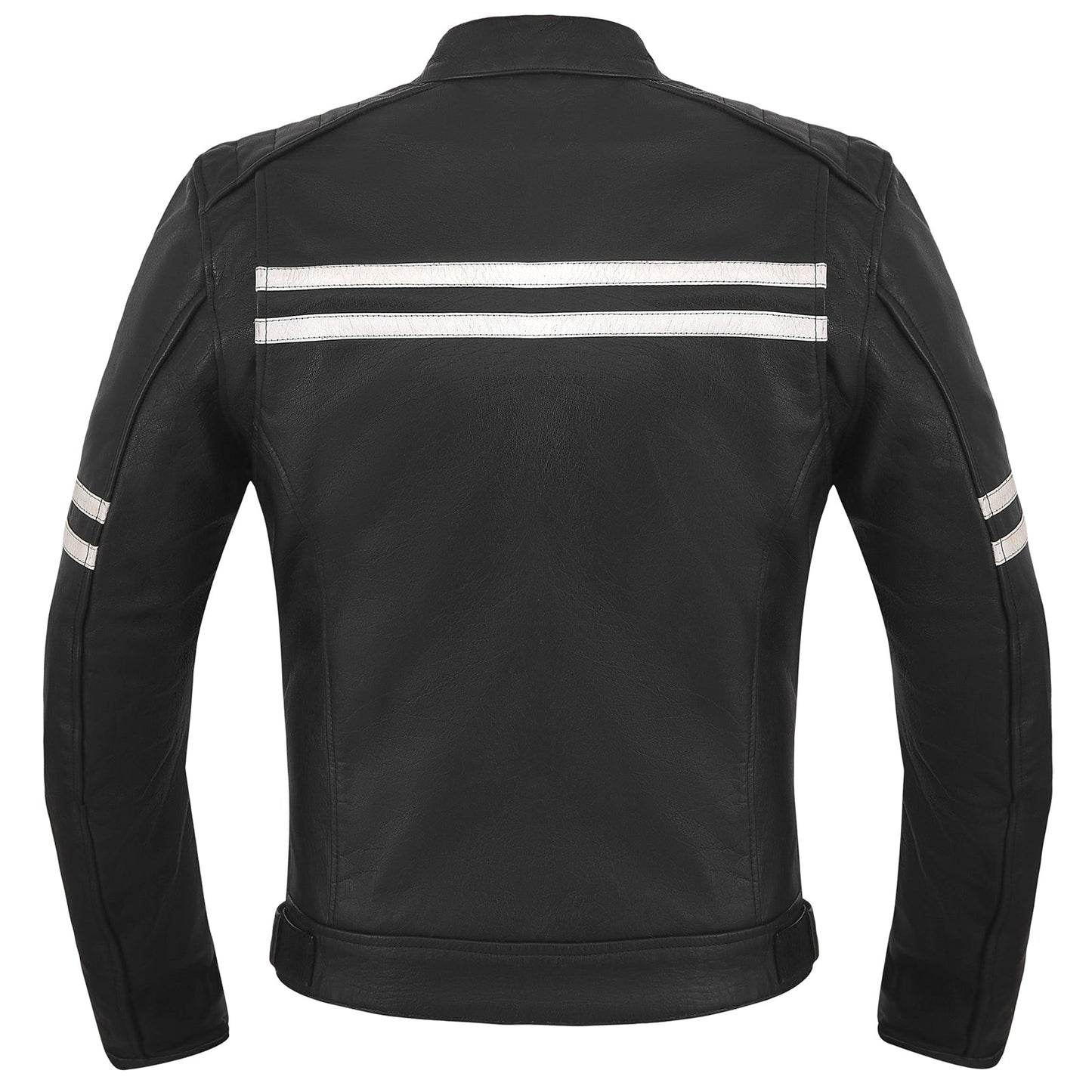 HMM537 Premium Cowhide Leather 'Street' Cruiser Scooter Jacket with Conceal Carry