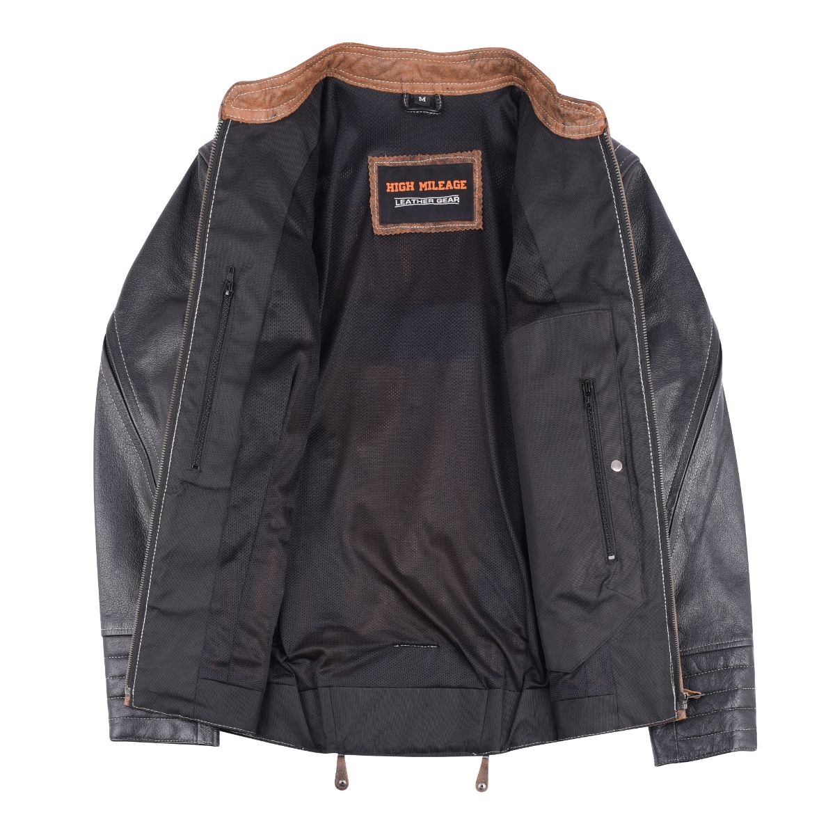 HML639 Ladies High Mileage Black and Brown Jacket