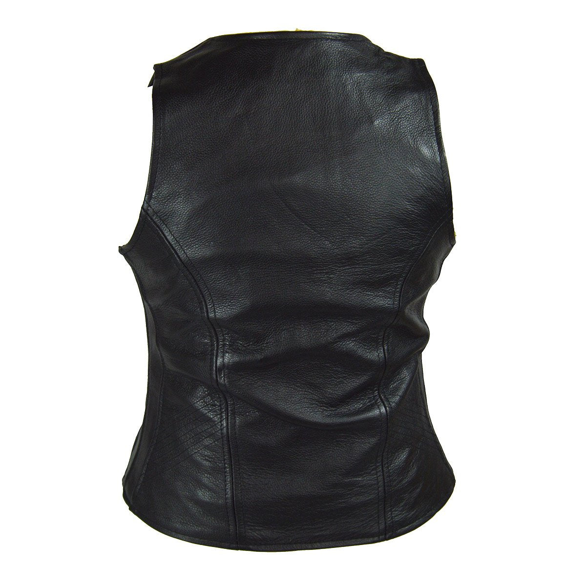 Ladies Plain Side Zipper Vest with Zip Pockets