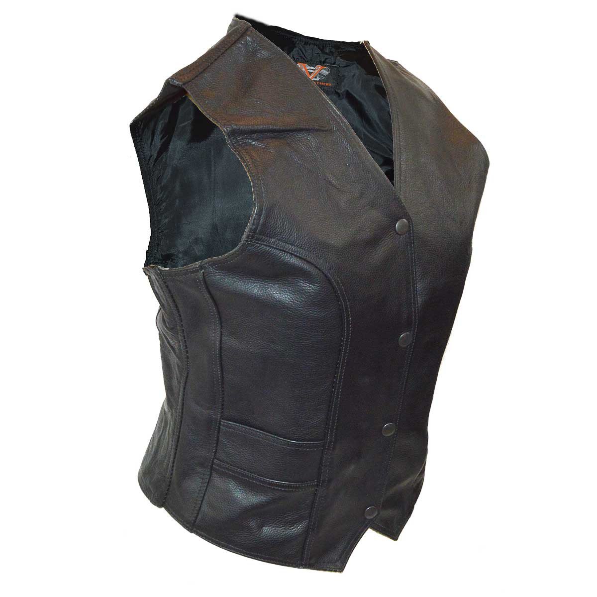 Ladies Plain Side Vest with Gun Pockets