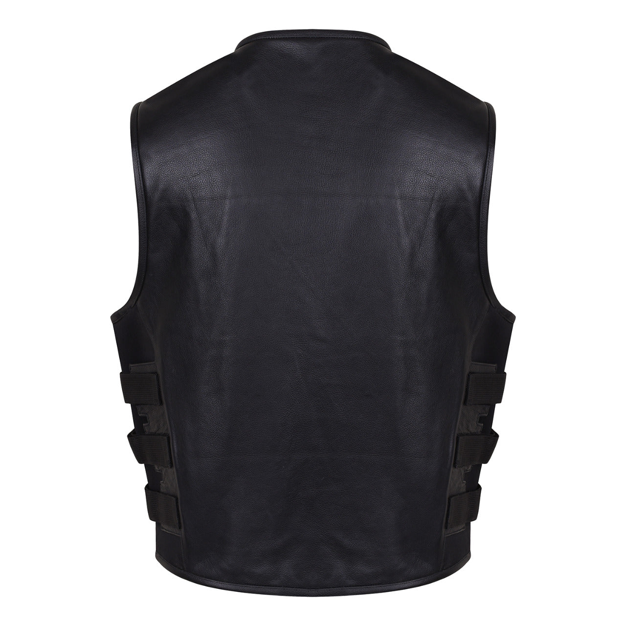 VL904 Vance Leather Men's Premium Leather 'Commando' Tactical Style Vest