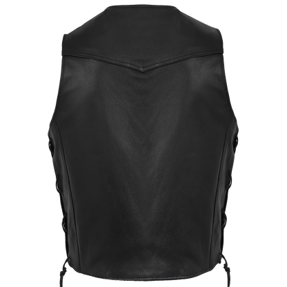 VL915 Men's Premium Ten Pocket Leather Vest