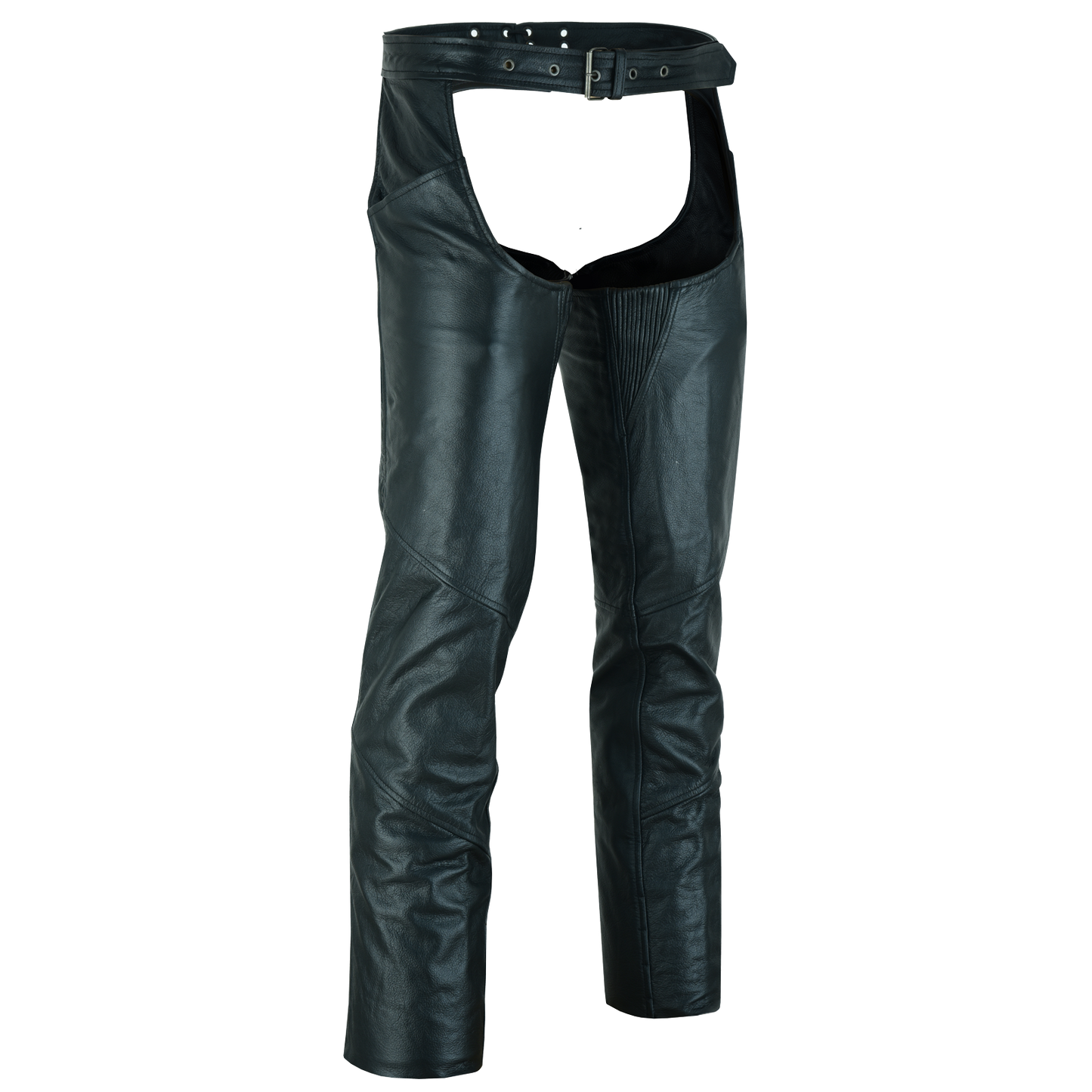 VL806S Zip-Out Insulated Pant Style Motorcycle Leather Chaps