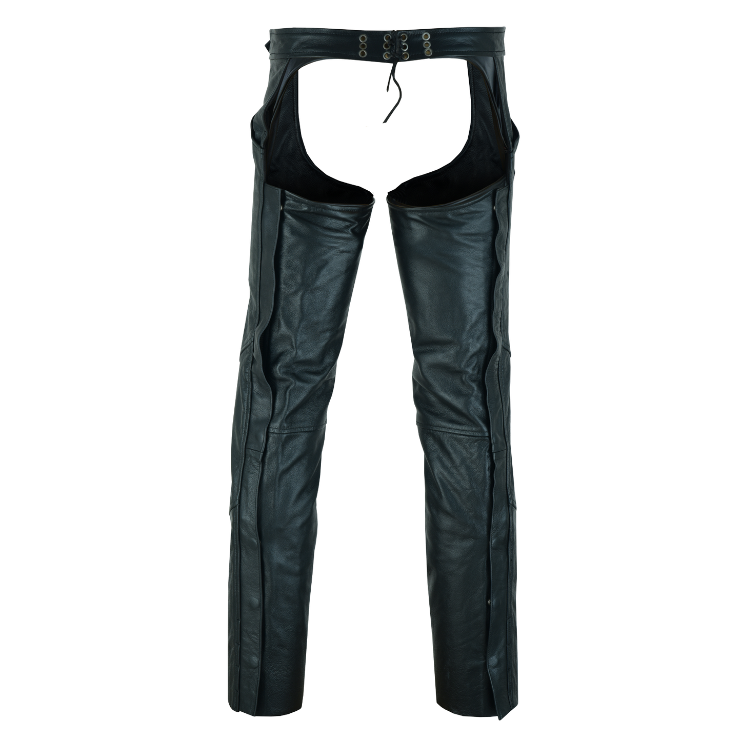 VL806S Zip-Out Insulated Pant Style Motorcycle Leather Chaps