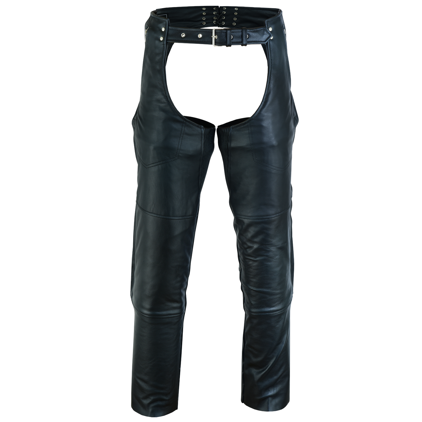 VL811 TG Vance Leather Four Pocket Top Grain Leather Chaps with Removable Liner