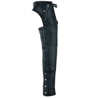 VL811 TG Vance Leather Four Pocket Top Grain Leather Chaps with Removable Liner