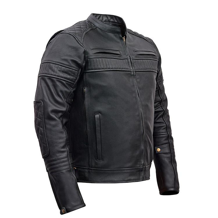 Vance Leather Men's Padded/Vented Scooter Jacket