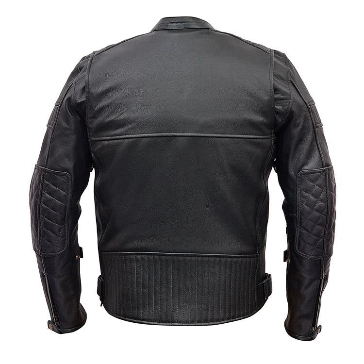 Vance Leather Men's Padded/Vented Scooter Jacket