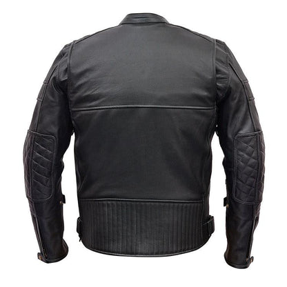 Vance Leather Men's Padded/Vented Scooter Jacket