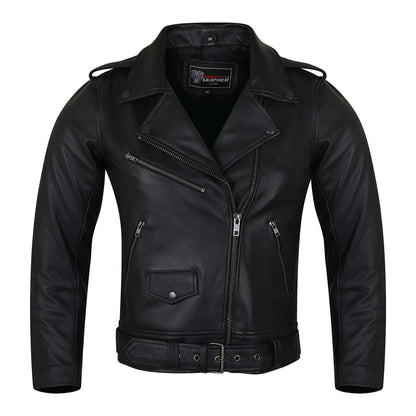 VL616 Vance Leather Ladies Premium Lightweight Goatskin Classic Motorcycle Leather Jacket MCJ