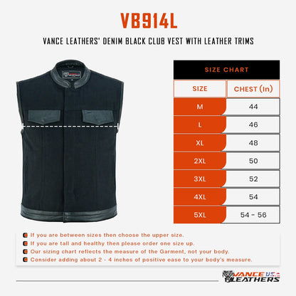 VB914L Size Chart